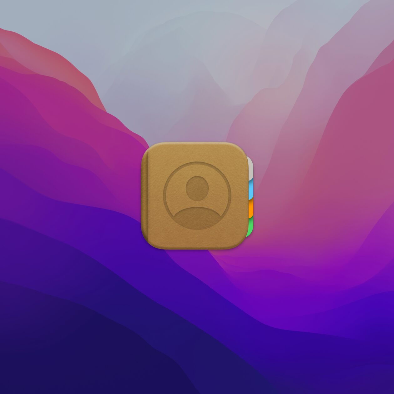 App Contatos no macOS Monterey