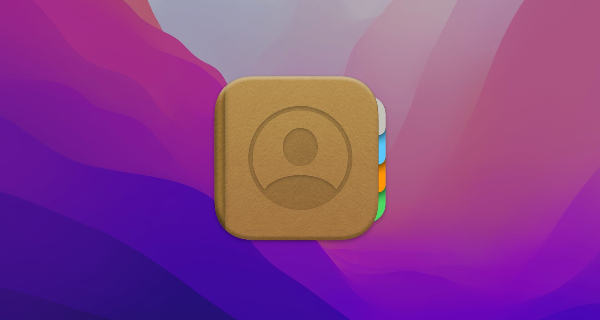 App Contatos no macOS Monterey