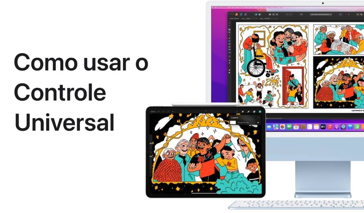 Apple Brasil vídeos de suporte Controle Universal