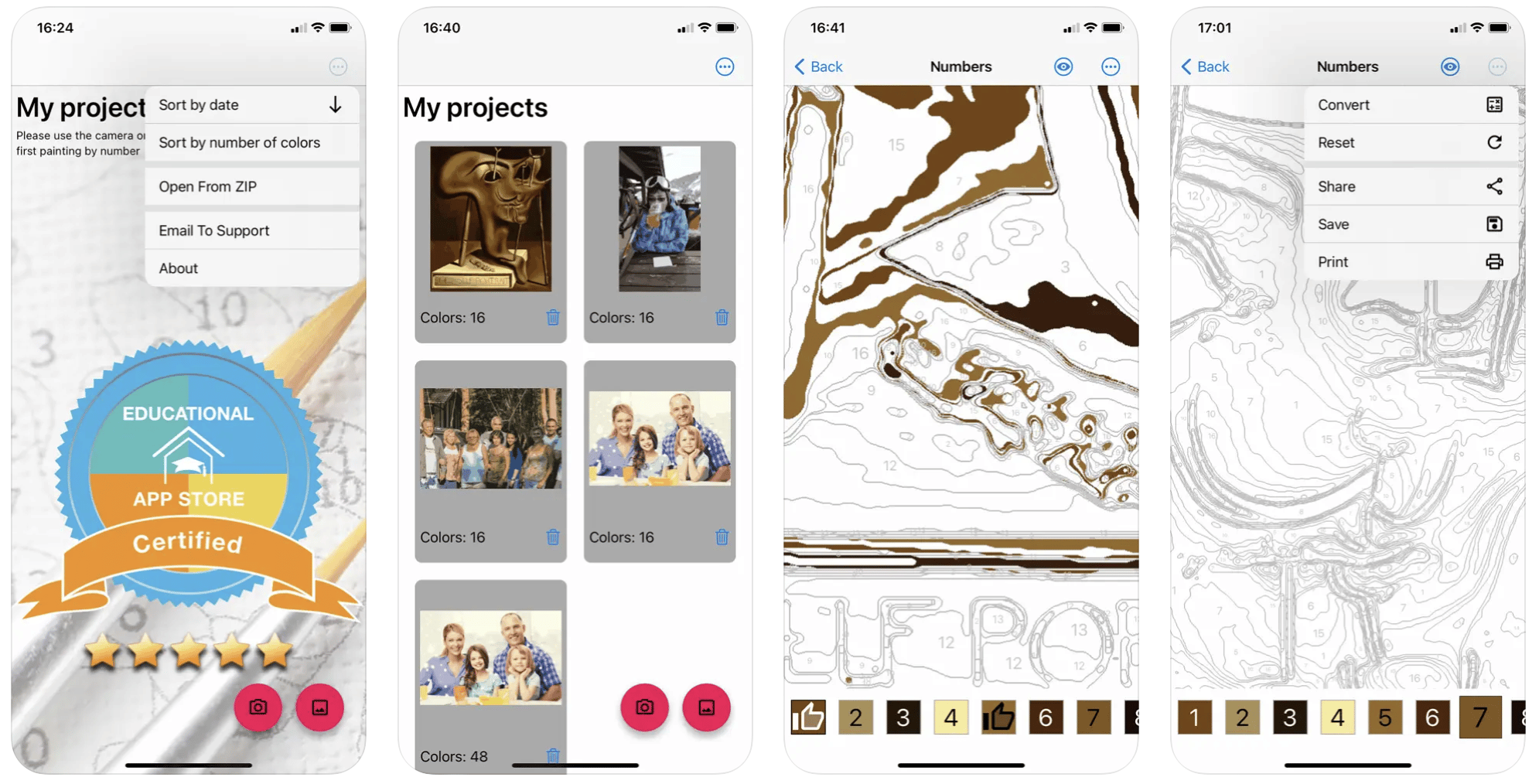Promoções na App Store Paint By Number Creator, Teach Your Monster to
