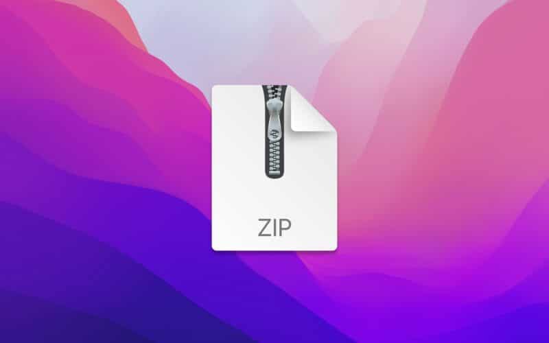 Ícone do ZIP no macOS Monterey