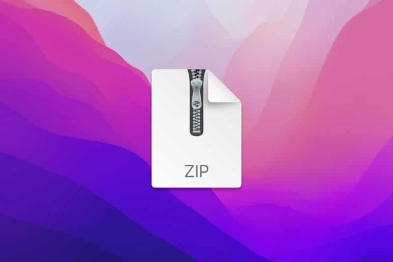 Ícone do ZIP no macOS Monterey