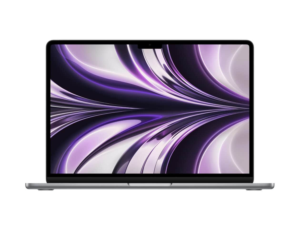 MacBook Air com chip M2 na cor cinza-espacial