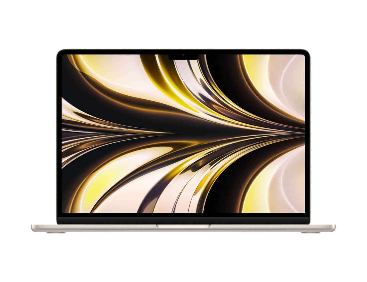 MacBook Air com chip M2 na cor estelar