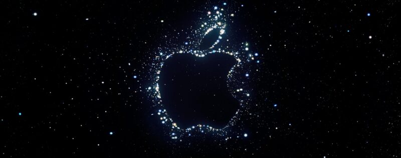 Imagem do evento especial "Far Out" da Apple