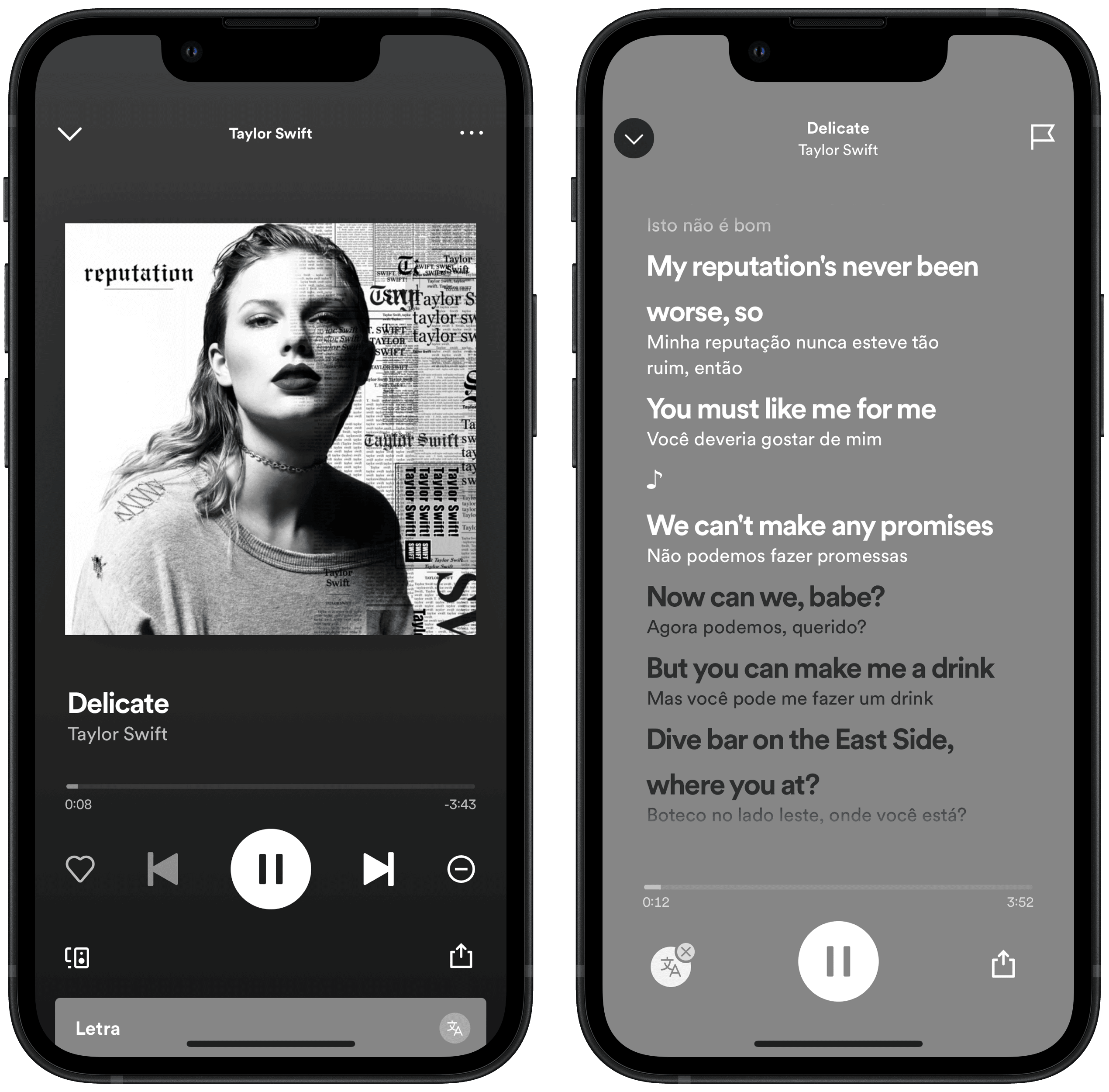 Como ver letra de música traduzida no Spotify