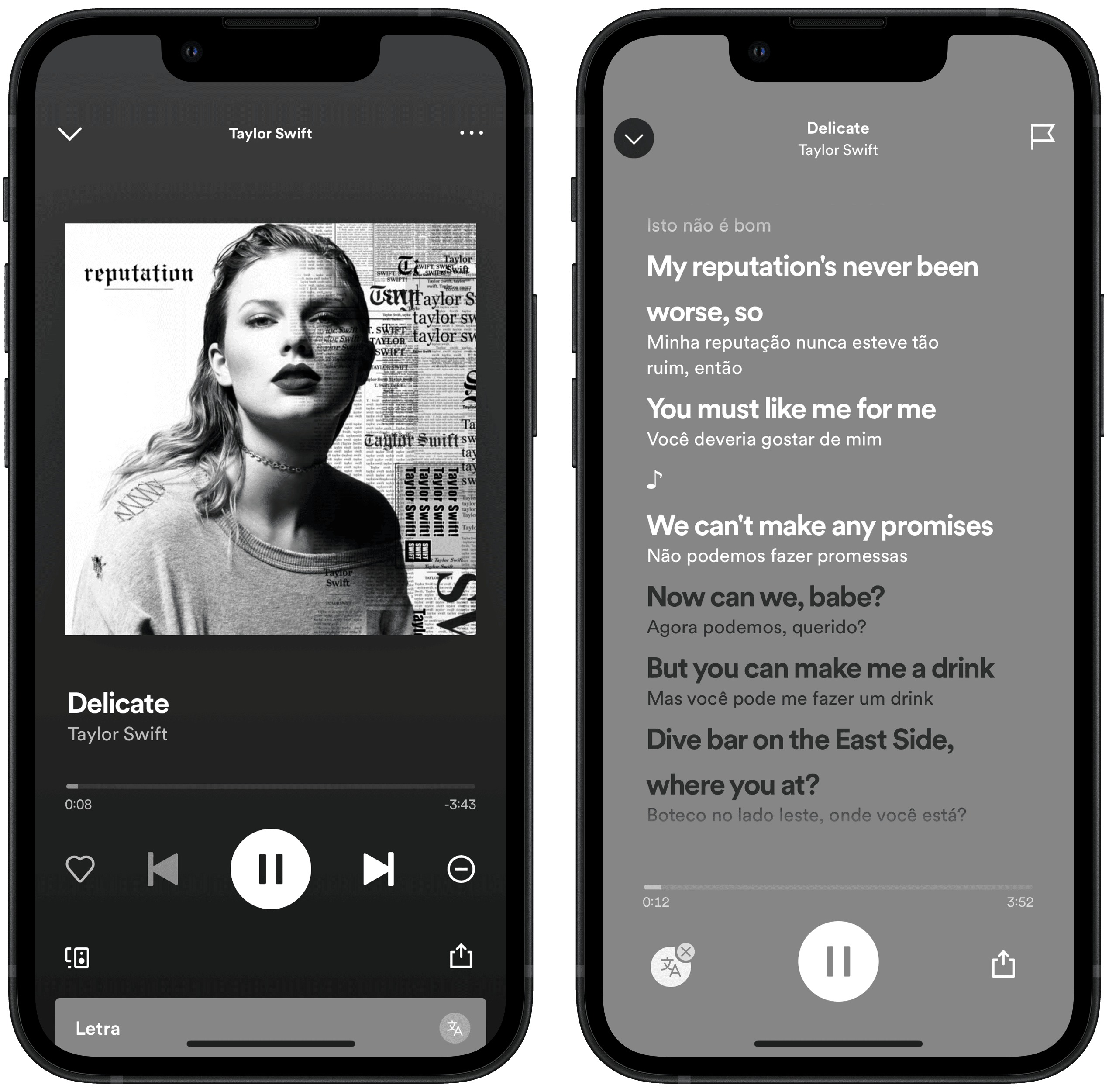 Tradução de letras no Spotify - Mobile e Wearables - Tecnoblog Comunidade