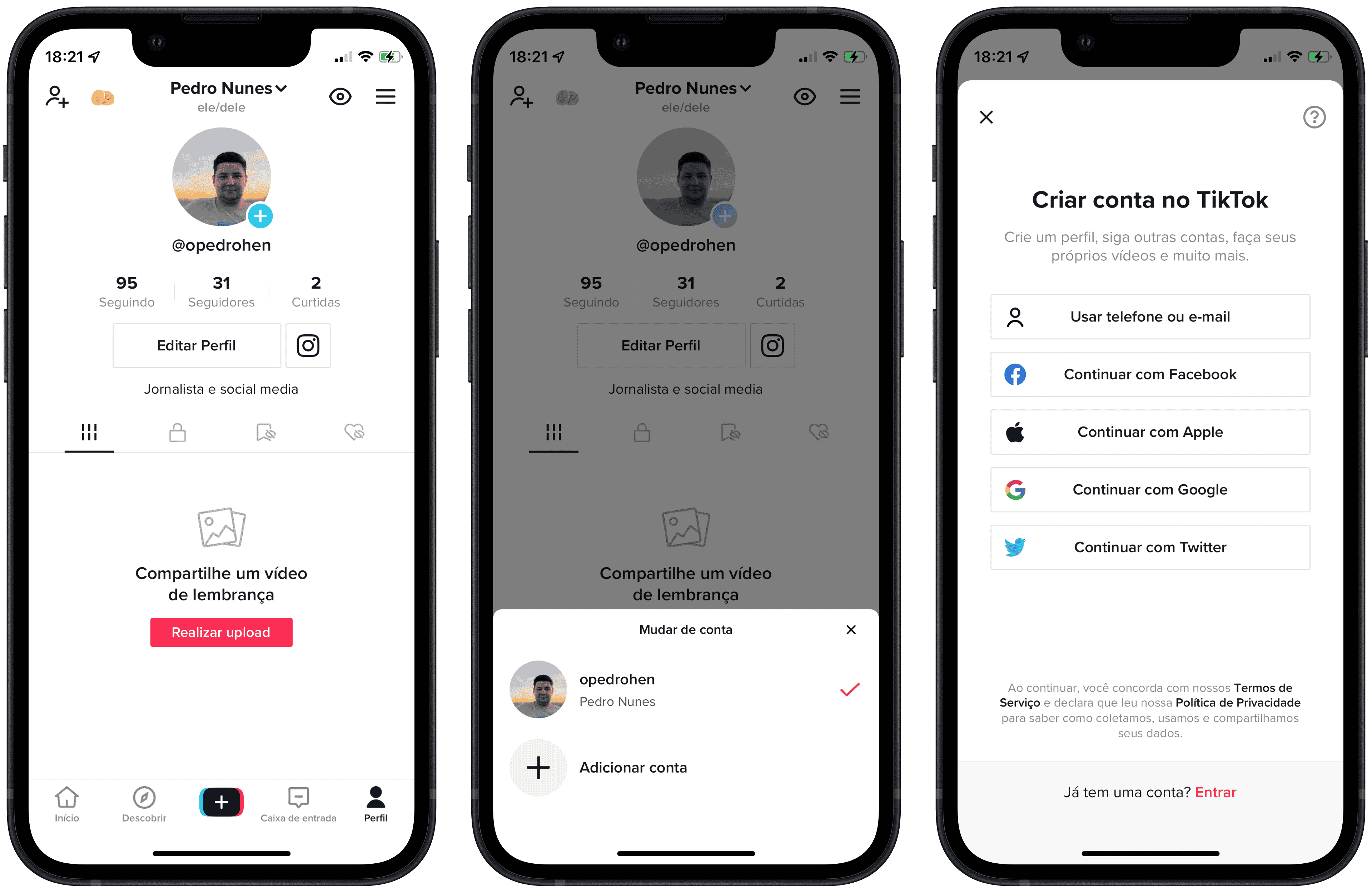 Como Adicionar Mais De Uma Conta No Tiktok Iphone E Ipad Macmagazine 0451