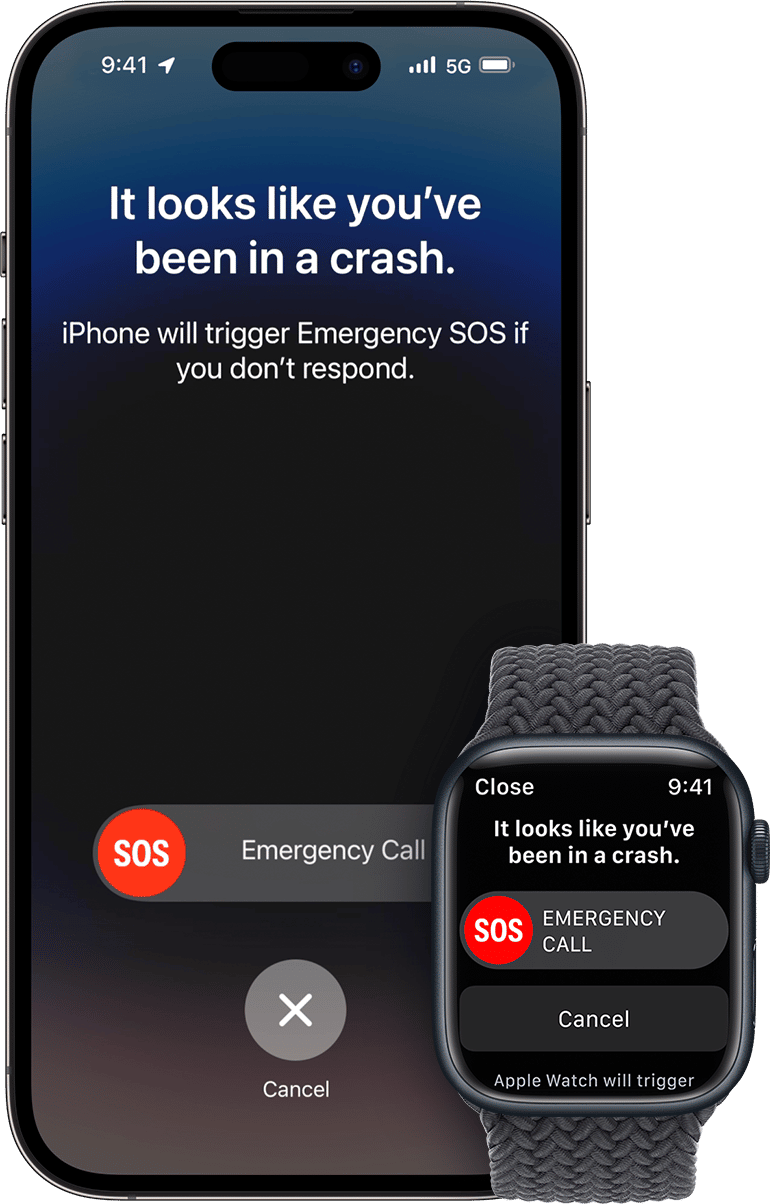 Detecção de Acidente no iPhone e no Apple Watch