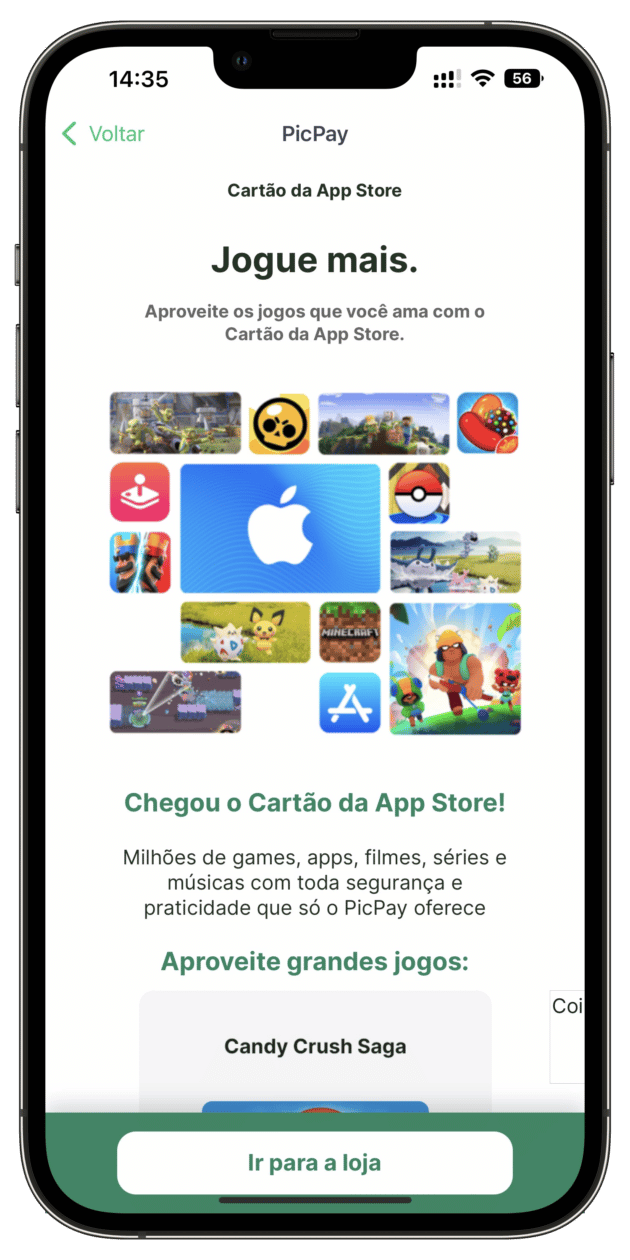App Store Gift Card no PicPay