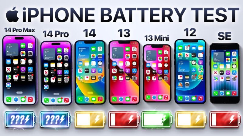 Teste bateria iPhone 14 Pro Max - Mrwhosetheboss