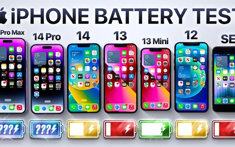 Teste bateria iPhone 14 Pro Max - Mrwhosetheboss