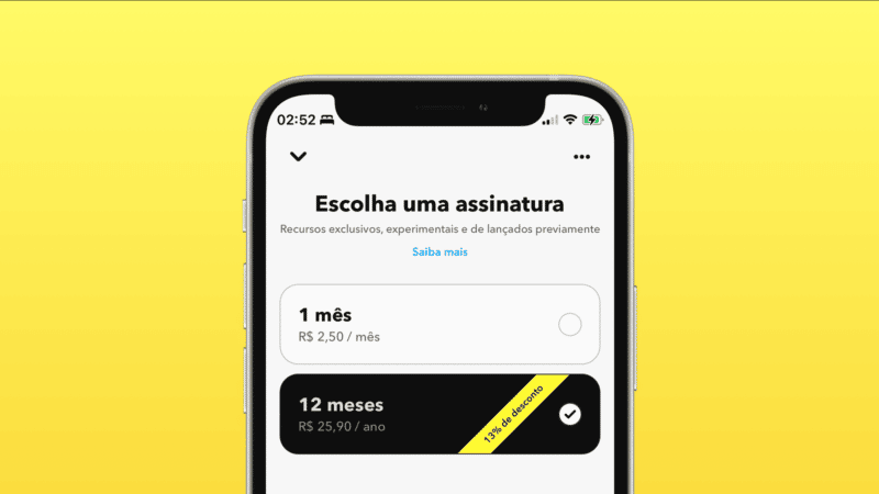 Snapchat Assinatura Brasil