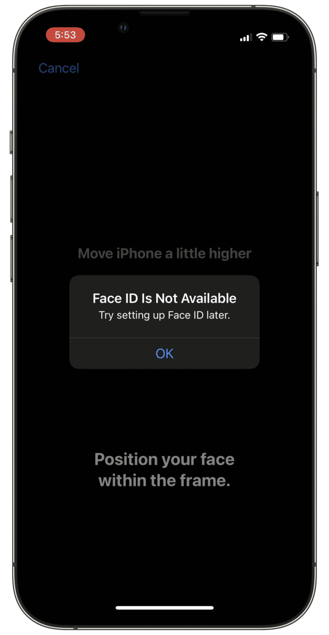 Bug do Face ID no iPhone