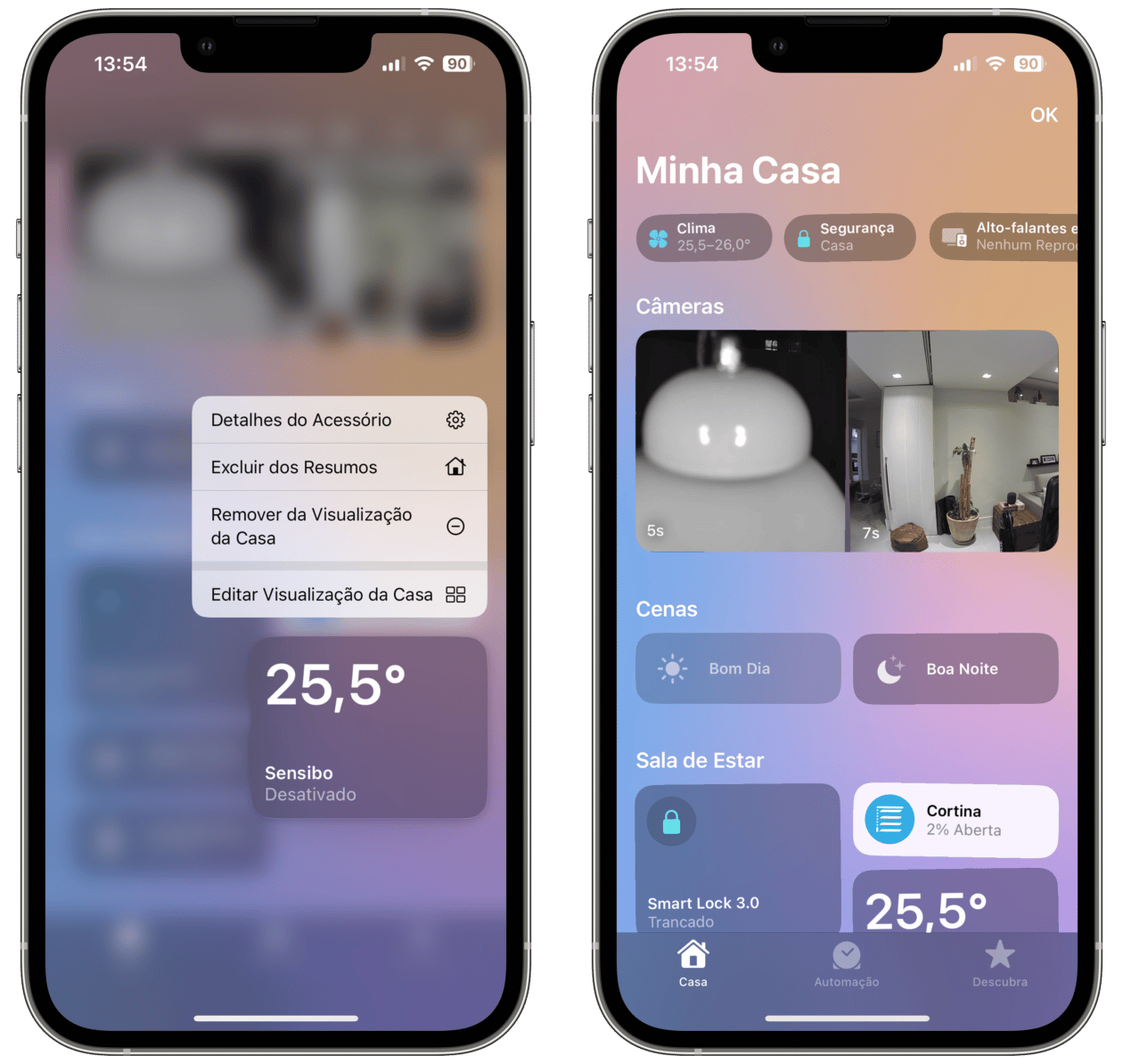 Personalizando o app Casa no iOS