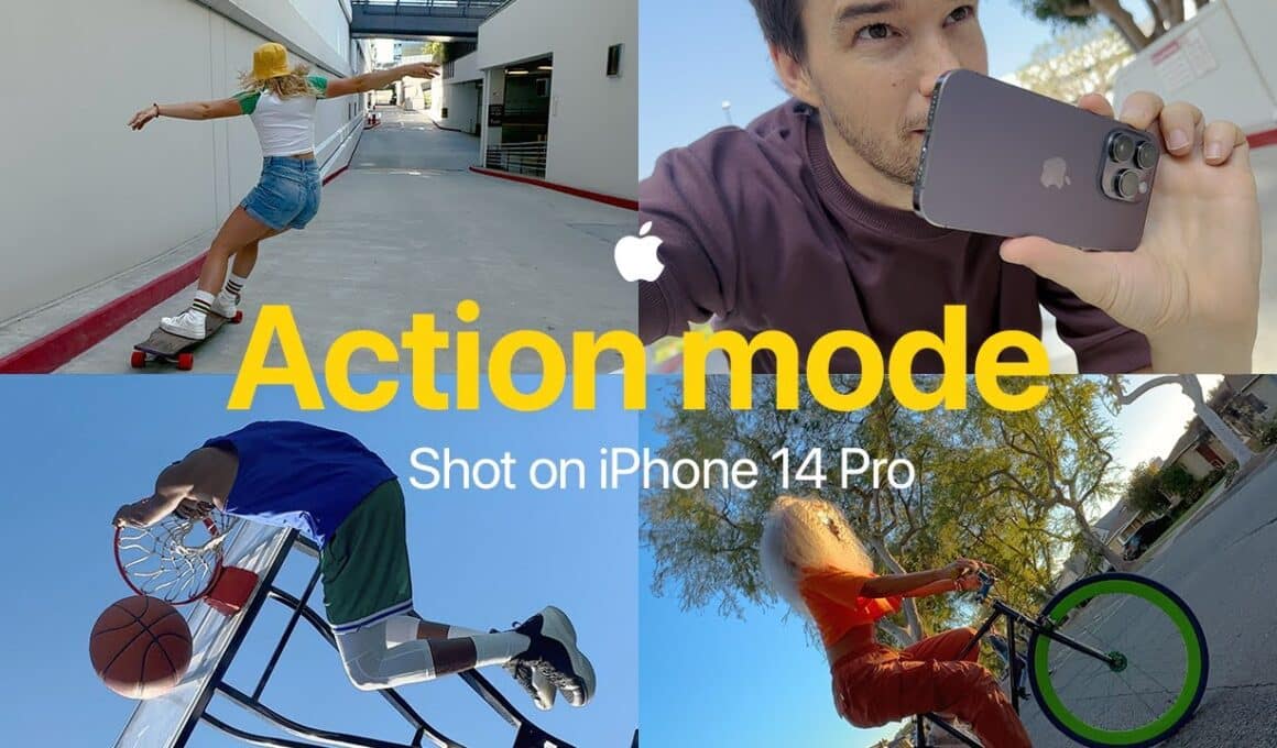 Vídeo sobre o modo Ação do iPhone 14