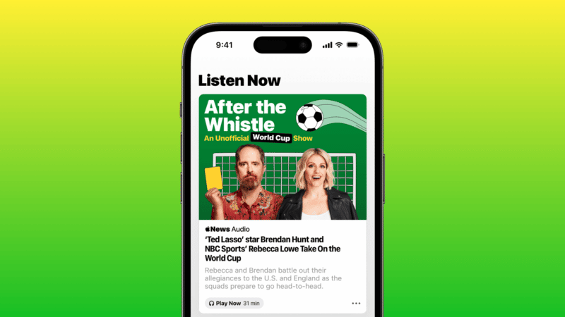 Podcast "After the Whistle", do Apple News