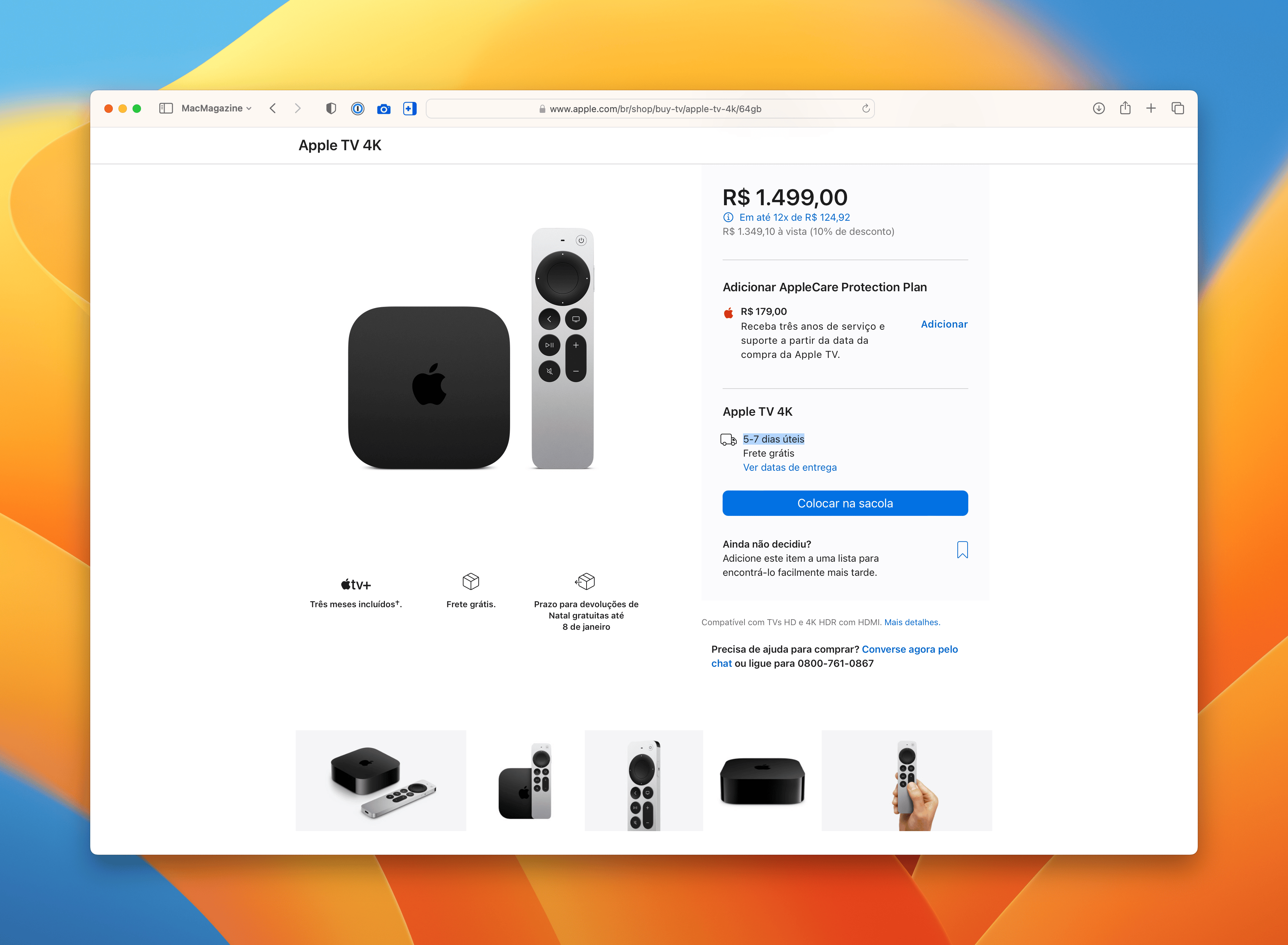 Apple TV 4K na Apple Store Online