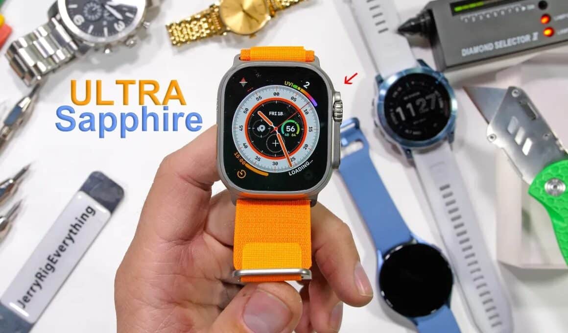 Apple Watch Ultra: teste de durabilidade da safira