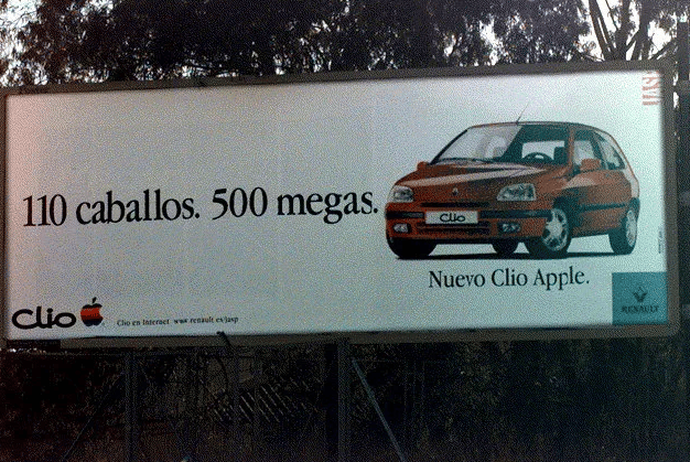 Propaganda do Clio Apple