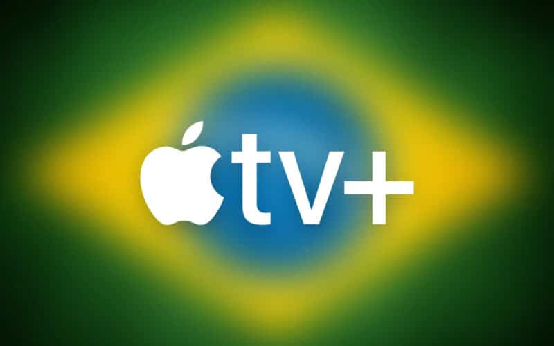 Logo do Apple TV+ e bandeira do Brasil