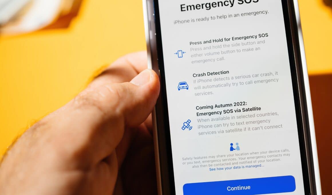Recursos de segurança do iPhone 14 - Detecção de Acidentes e SOS de Emergência via Satélite