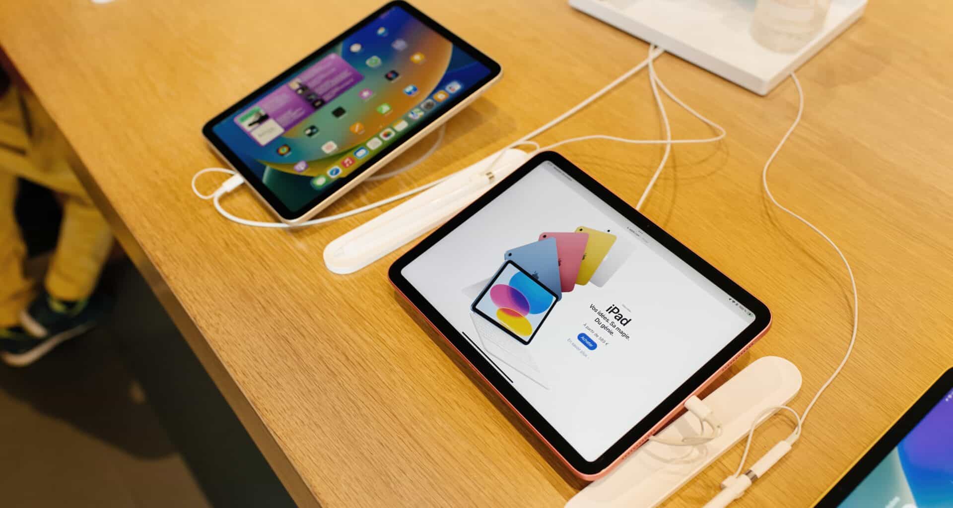 iPad em uma Apple Store