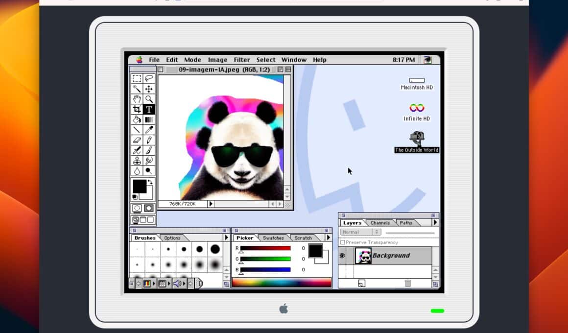 Adobe Photoshop no Mac OS 9