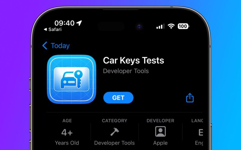 Car Keys Tests
