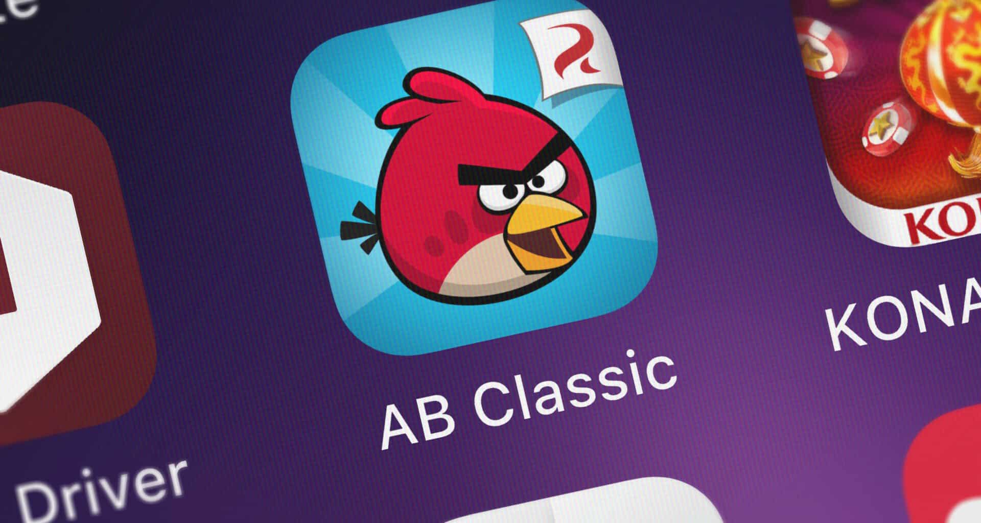 Ícone de Angry Birds Classic em iPhone