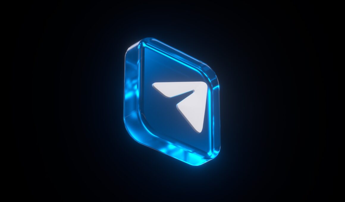 Ícone estilizado do Telegram