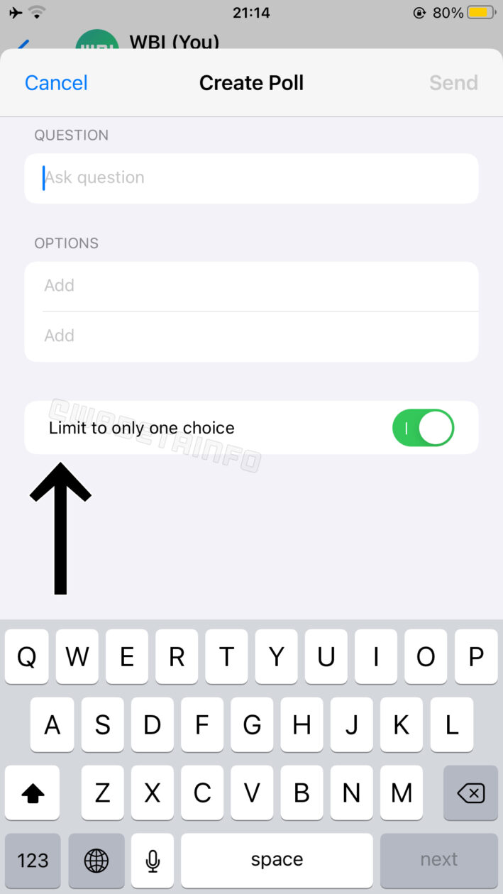 WhatsApp testa opção para limitar votação em enquetes
