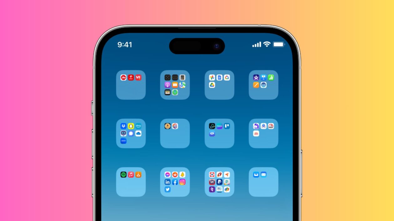 Pastas sem nome no iPhone