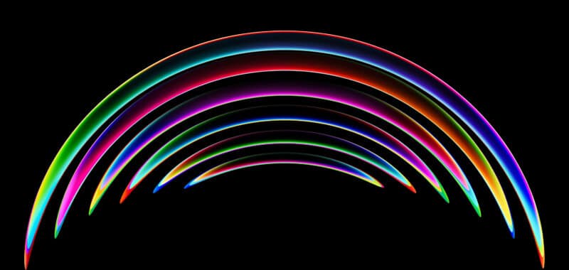 Arcos coloridos da WWDC23