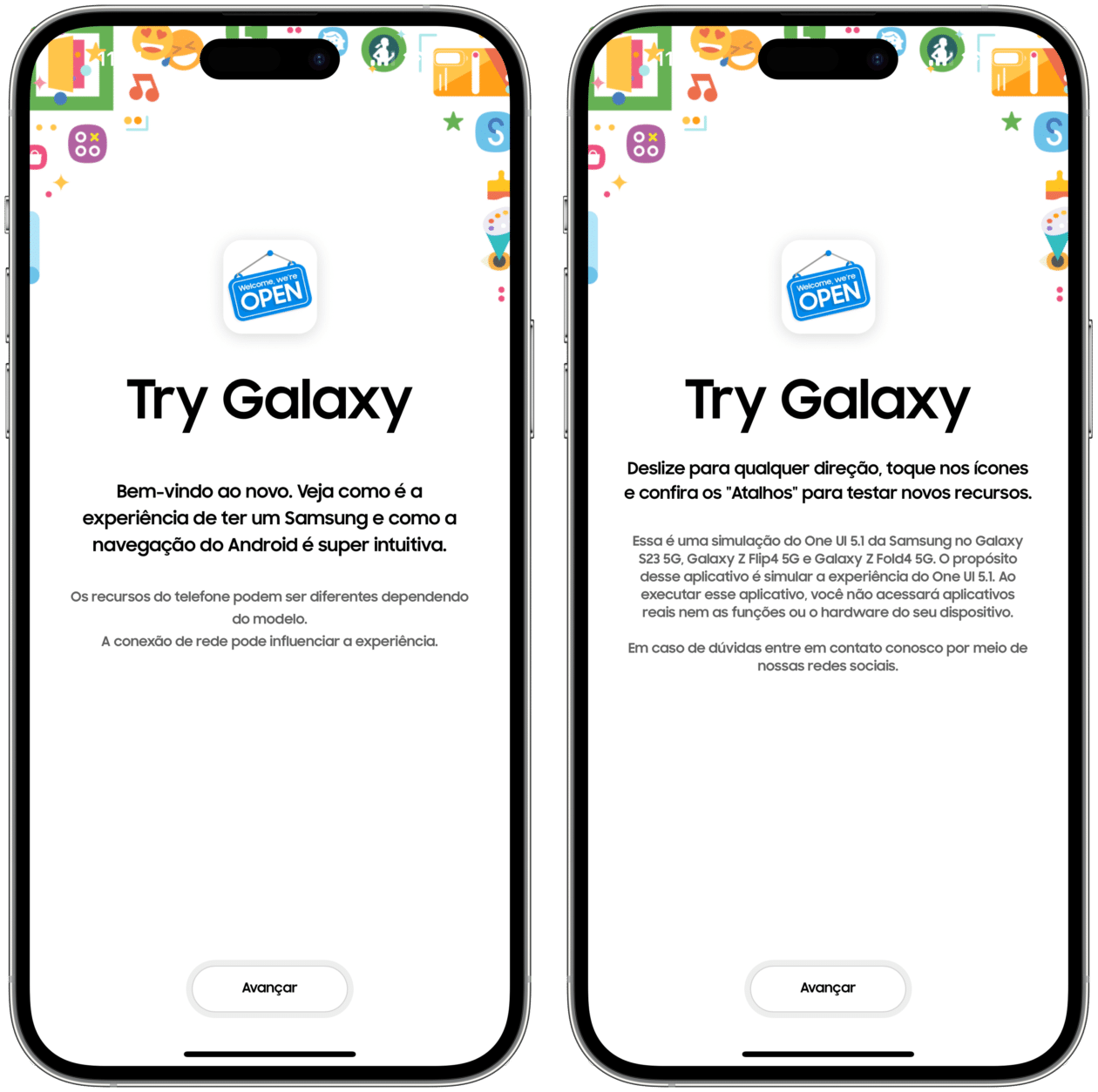 Try Galaxy no iPhone