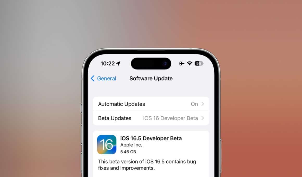 Beta do iOS 16.5