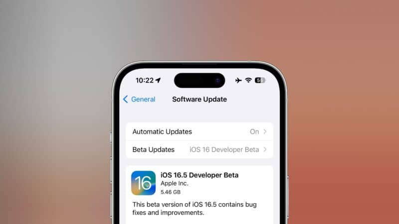 Beta do iOS 16.5