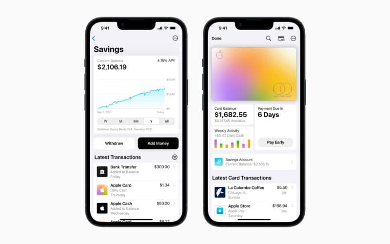 Apple Savings Account do Apple Card