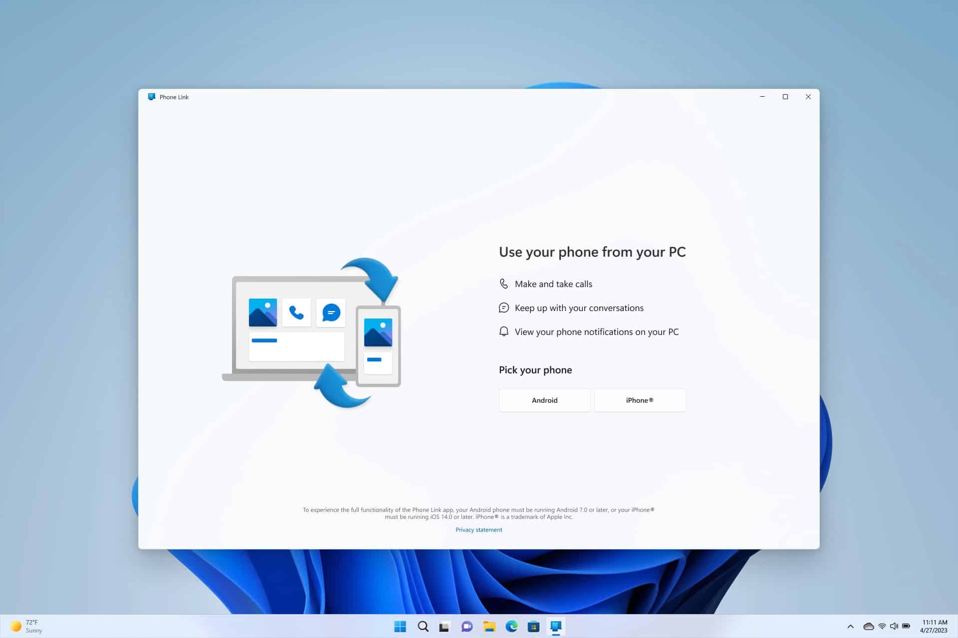 iMessage chega ao Windows pelo app Vincular ao Celular - MacMagazine