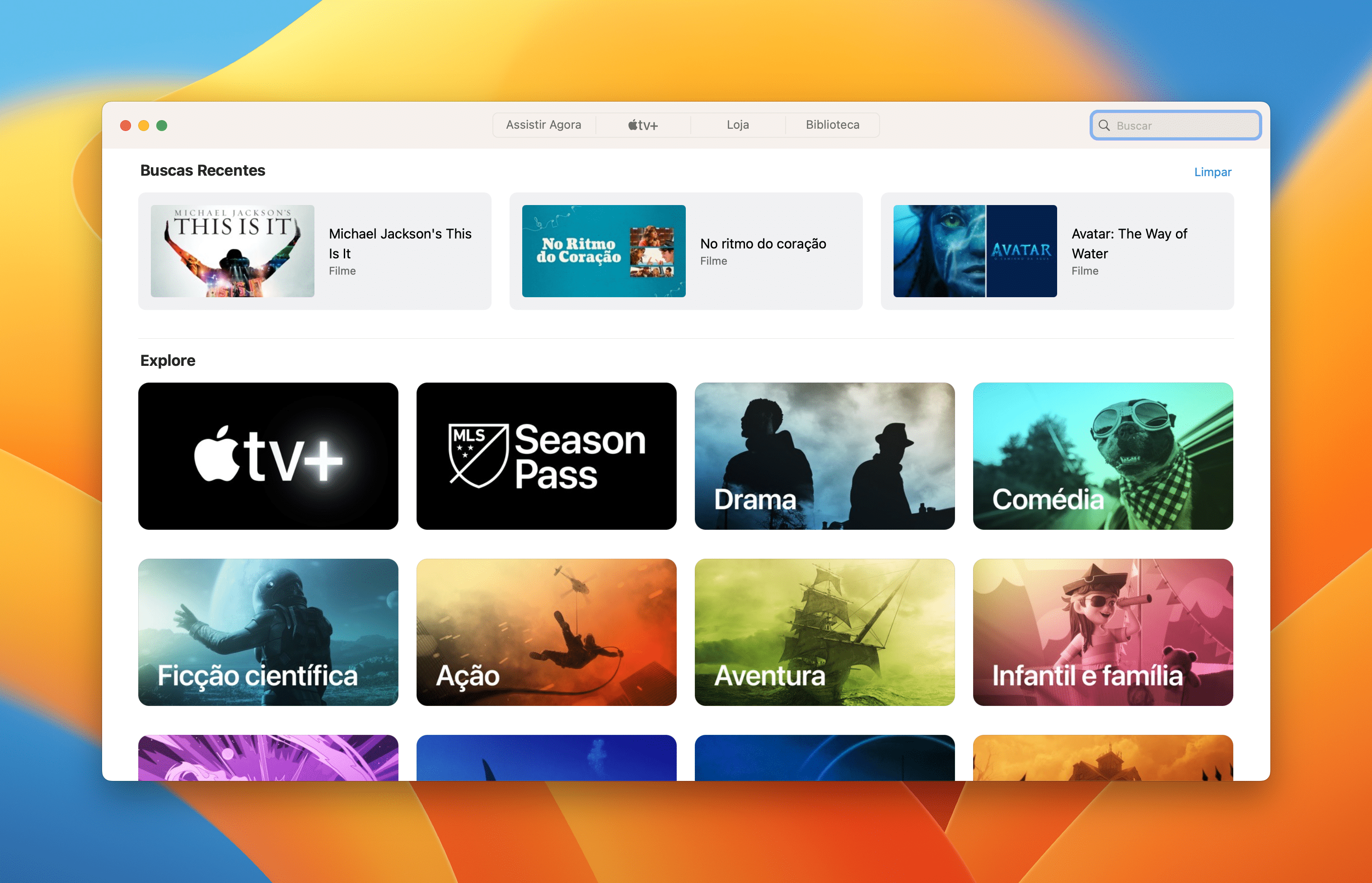 Explore Assistir Agora no app Apple TV do Mac - Suporte da Apple (BR)