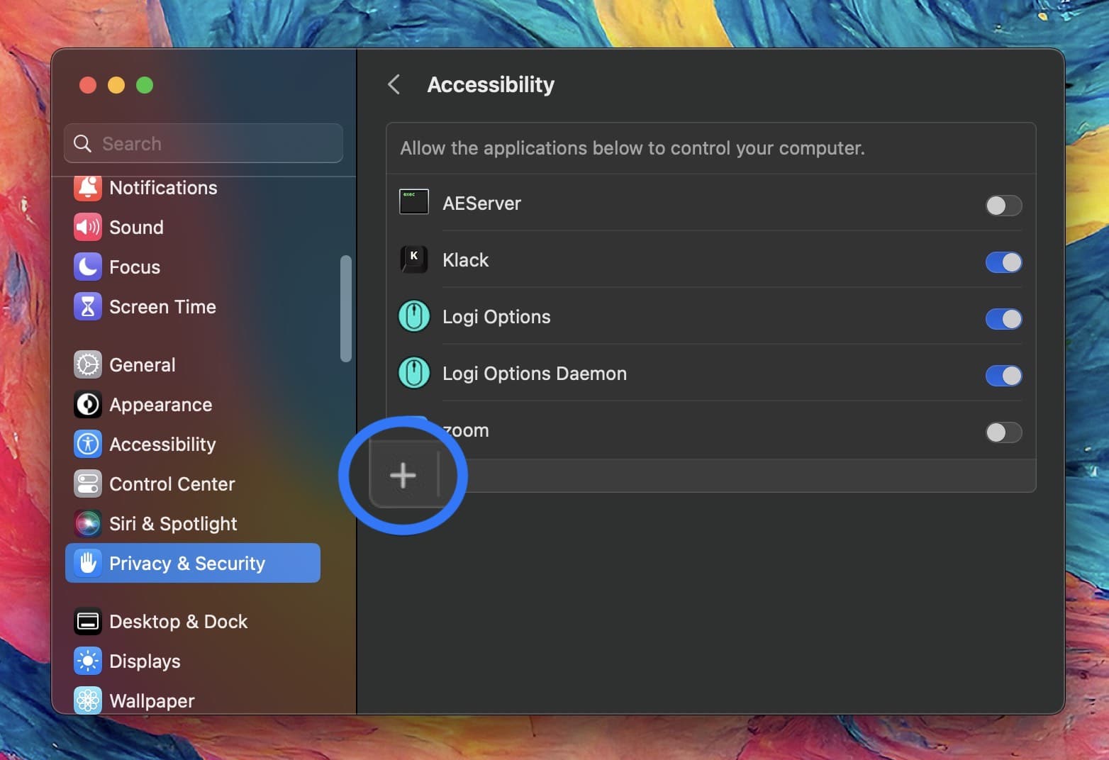 Klack precisa de permissão de Acessibilidade no Mac para funcionar