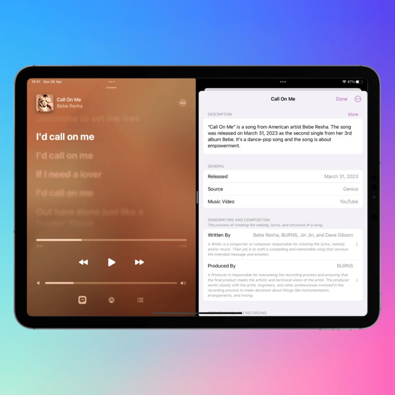 MusicSmart no iPad