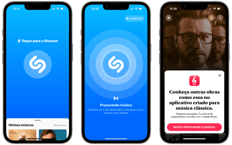 Shazam agora conta com suporte ao Apple Music Classical