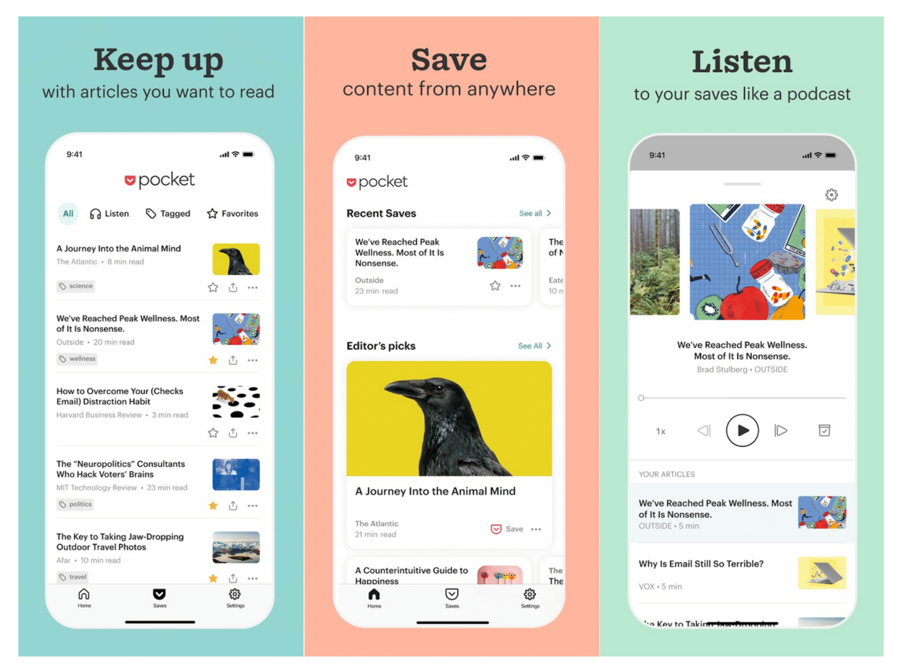 Pocket reader app gets new interface and lists feature Archyde