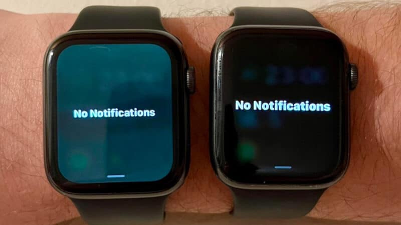 Bug de coloração da tela do Apple Watch