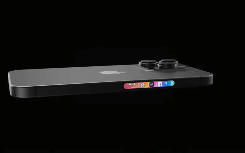 Conceito do "iPhone 16 Pro Max" com botão lateral