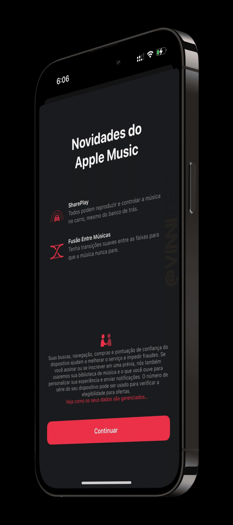 Fusão entre Músicas no iOS 17