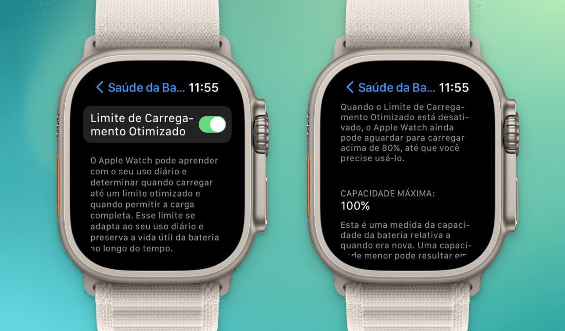 Limite de Carregamento Otimizado no Apple Watch Ultra