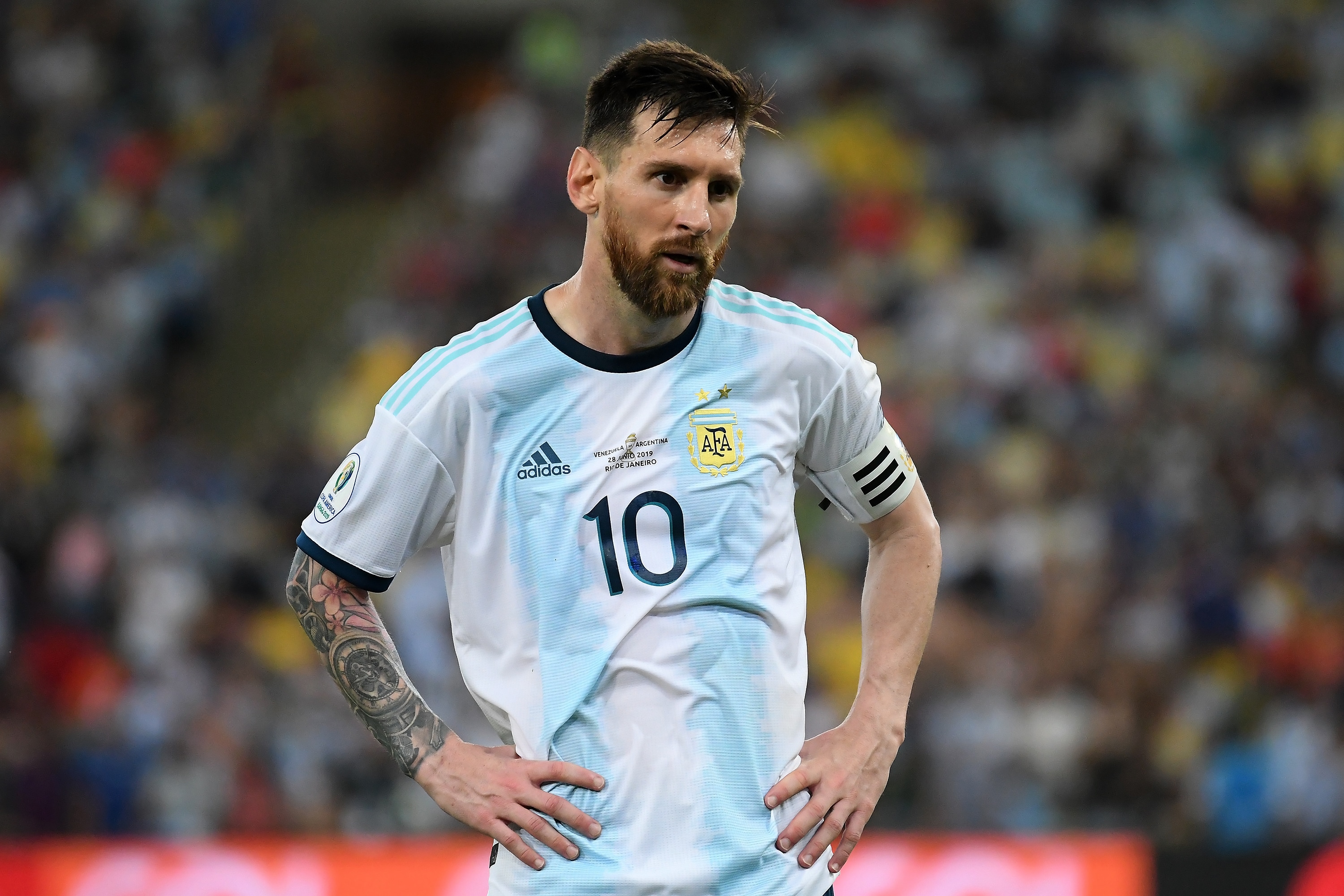 Lionel Messi em partida pela Copa América de 2019.