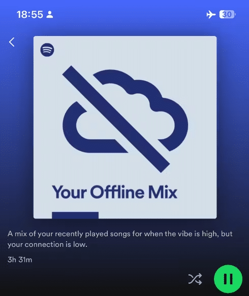 "Your Offline Mix", do Spotify